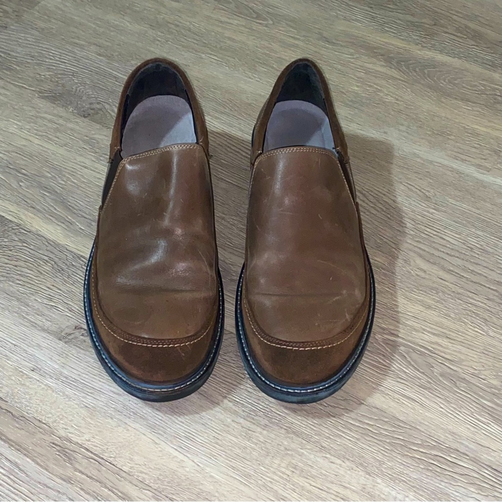 Naot Suede Leather Pemba slip resistant Conga Brown Loafers SZ 13 USA